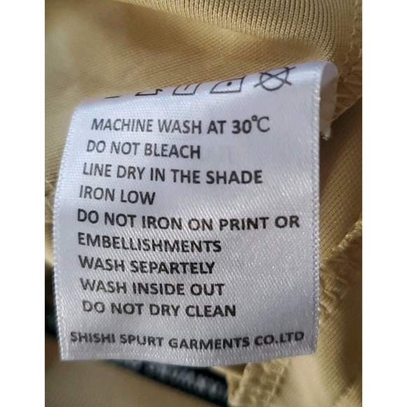 Jian Wang 2XL Men's 2 Pc Retro Zip Up Pockets Beige Striped Trim Track Suit - Picture 13 of 15